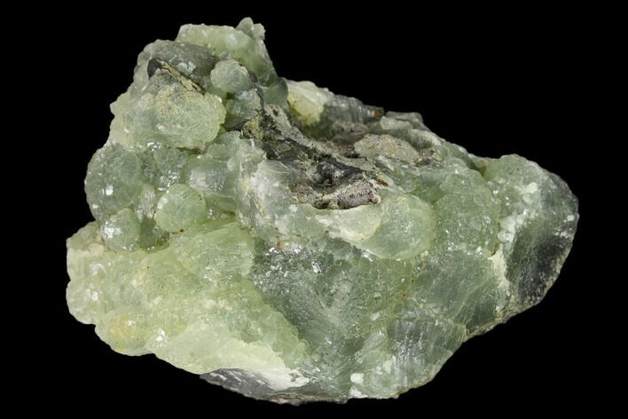 Green Prehnite Crystal Cluster - Morocco #138356